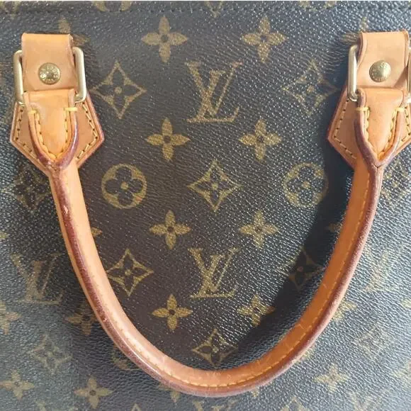 3PC LOUIS VUITTON Authentic Monogram Sac Plat Bag Dust Bag/ Key Fob INCLUDES COA - Picture 9 of 16